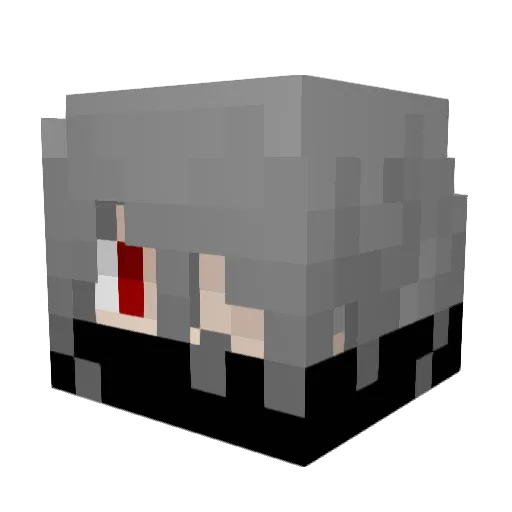 Hirotsuki_Augus Minecraft avatar head, 3D render