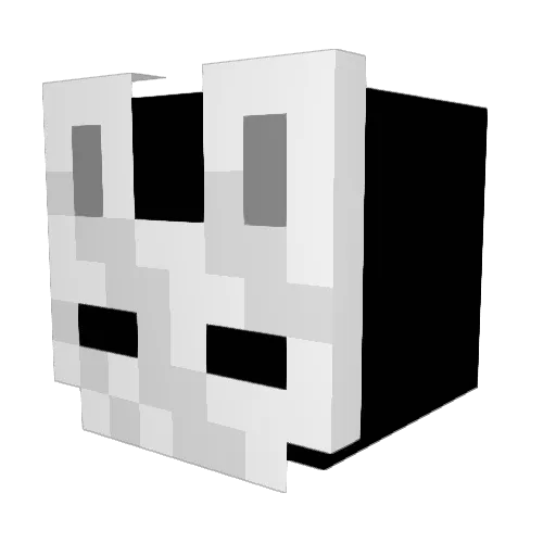 Hirridok Minecraft avatar head, 3D render