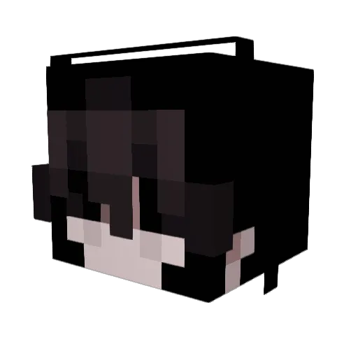 HisAiko Minecraft avatar head, 3D render