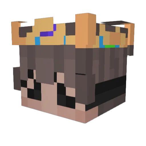 HisMajesty2 Minecraft avatar head, 3D render