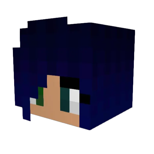 HisMoon Minecraft avatar head, 3D render
