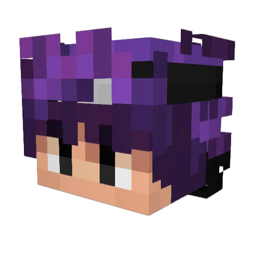Hisadaa Minecraft avatar head, 3D render