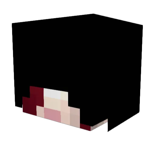 HisagI_cat Minecraft avatar head, 3D render