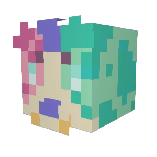 Hisbiscuscricket Minecraft avatar head, 3D render