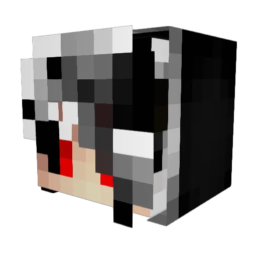 Hishiku_P Minecraft avatar head, 3D render