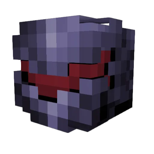 Hislot Minecraft avatar head, 3D render