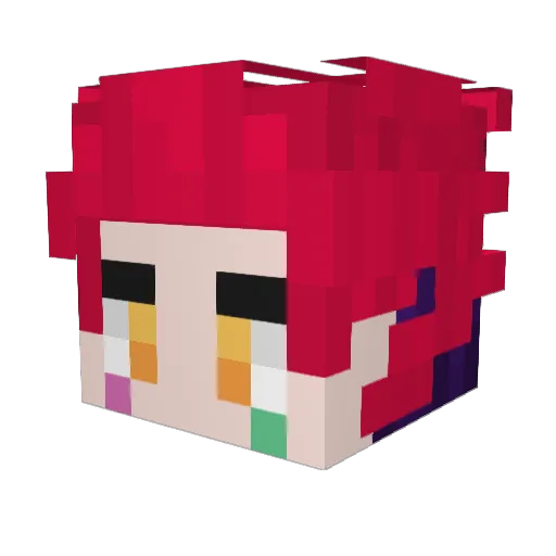 Hisoka103 Minecraft avatar head, 3D render