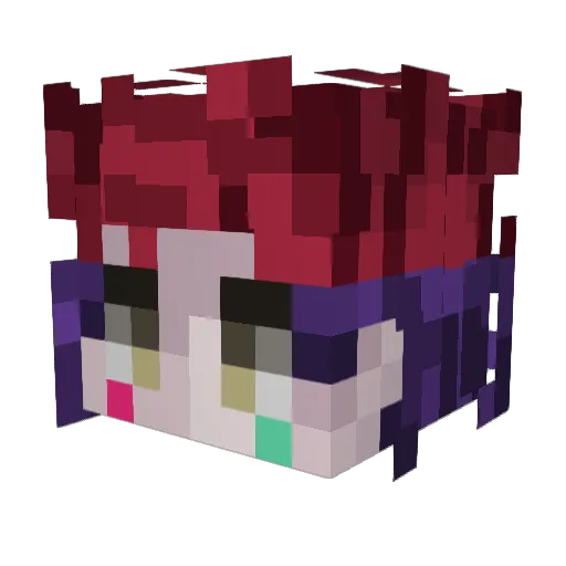 Hisoka15 Minecraft avatar head, 3D render