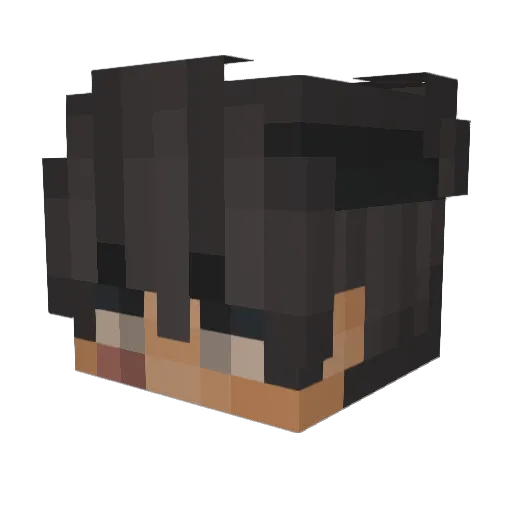 HispAngle Minecraft avatar head, 3D render