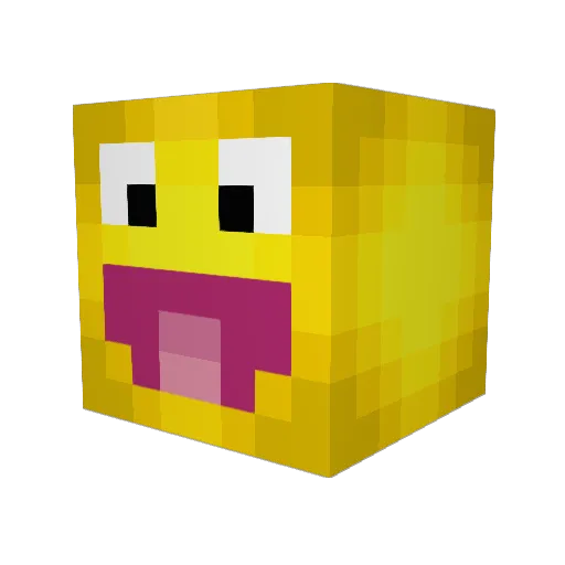 HistoriasReddit Minecraft avatar head, 3D render