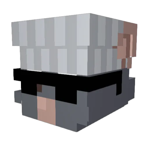Histosa Minecraft avatar head, 3D render