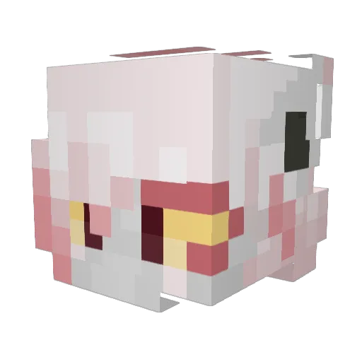 HisuianZoroark Minecraft avatar head, 3D render