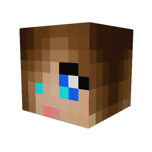 HitManXXXX Minecraft avatar head, 3D render