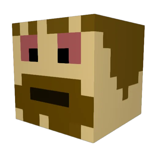 HitMyYart Minecraft avatar head, 3D render