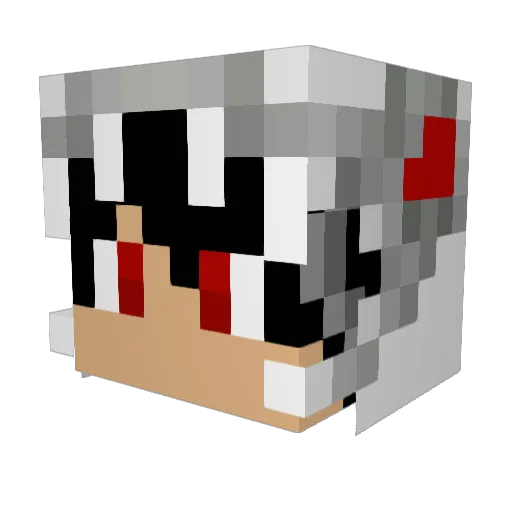 HitNStrafe Minecraft avatar head, 3D render