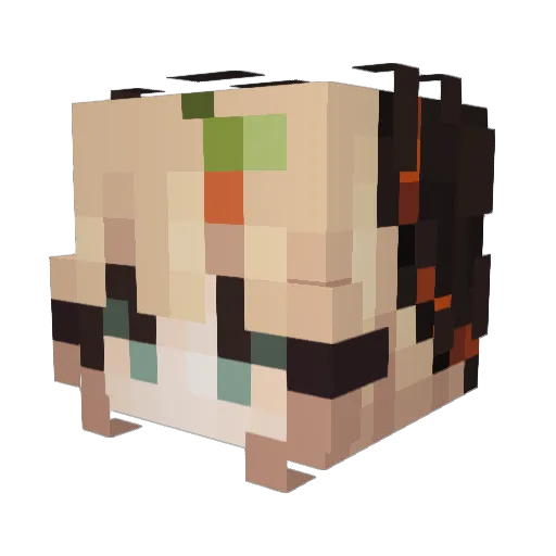 HitOrStay_CBE Minecraft avatar head, 3D render
