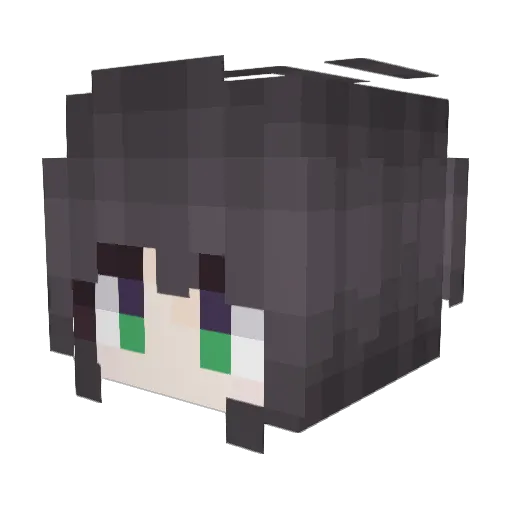 HitachiMako072I Minecraft avatar head, 3D render