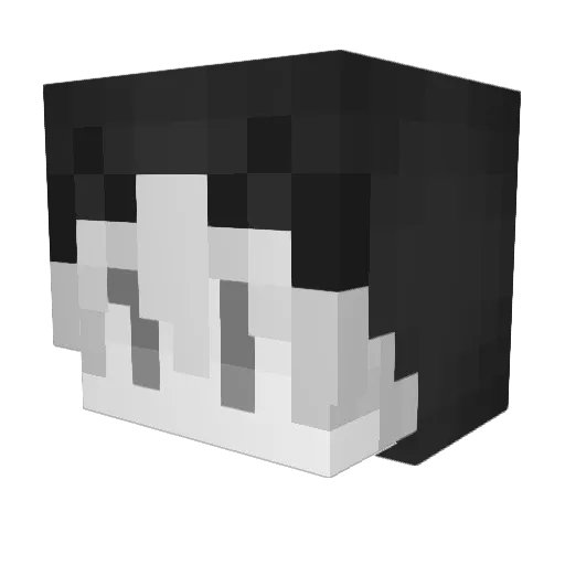 Hitany Minecraft avatar head, 3D render