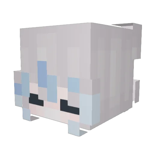 Hitiru Minecraft avatar head, 3D render