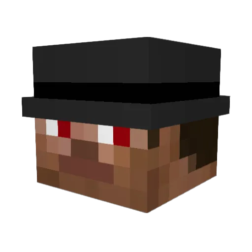 HitlerBoy6000 Minecraft avatar head, 3D render
