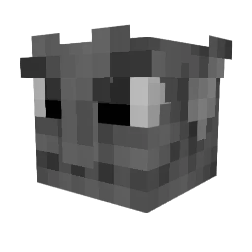 Hitler_sadchu8as Minecraft avatar head, 3D render