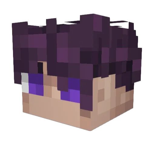 Hitlone Minecraft avatar head, 3D render