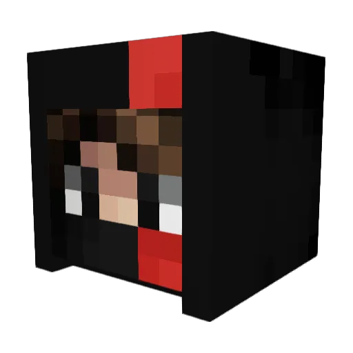 HitmanIsHere Minecraft avatar head, 3D render