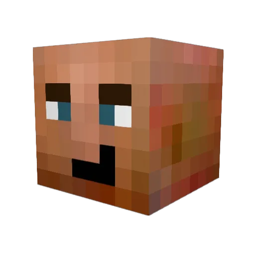 HitmanPL47 Minecraft avatar head, 3D render