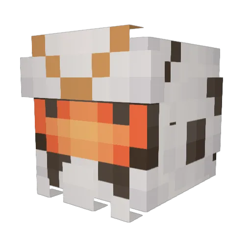 HitoXYZ Minecraft avatar head, 3D render