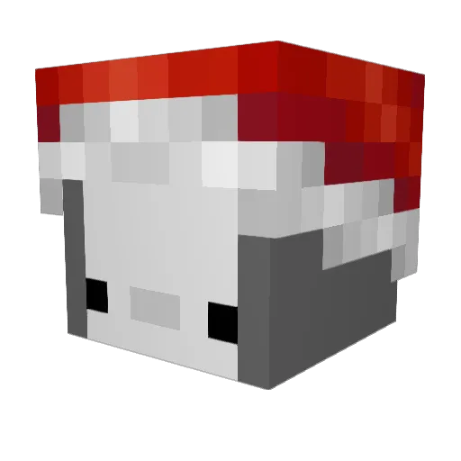 HitomiDotOri Minecraft avatar head, 3D render