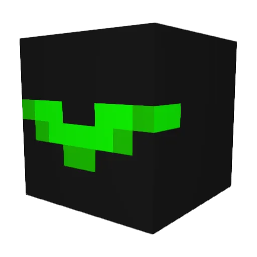 Hitonya Minecraft avatar head, 3D render