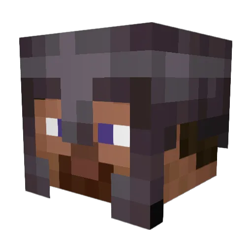 HitsAusMarokko Minecraft avatar head, 3D render