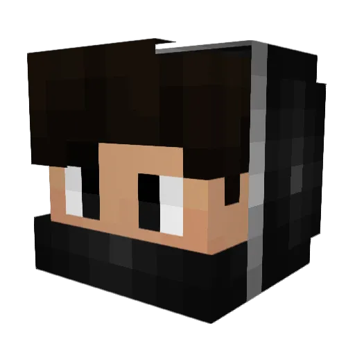 HitsDoesntMatter Minecraft avatar head, 3D render