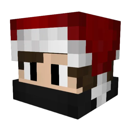 HitsLikeTobiHD Minecraft avatar head, 3D render