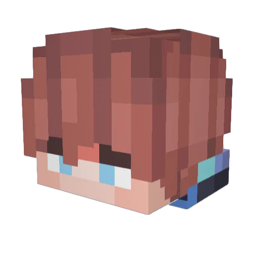 Hitxriiz Minecraft avatar head, 3D render
