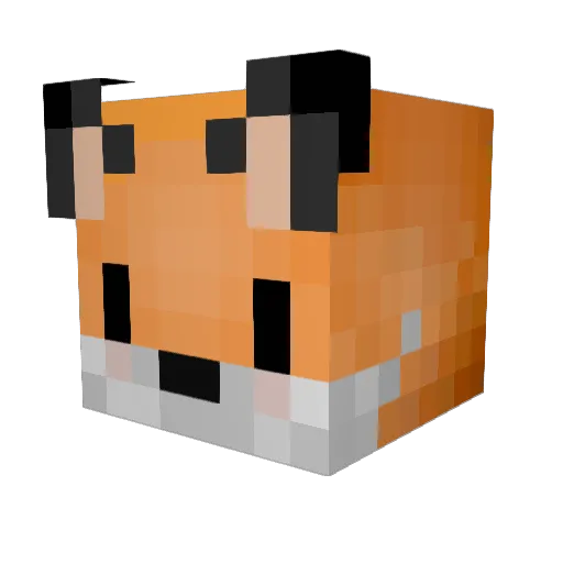 Hiungo Minecraft avatar head, 3D render