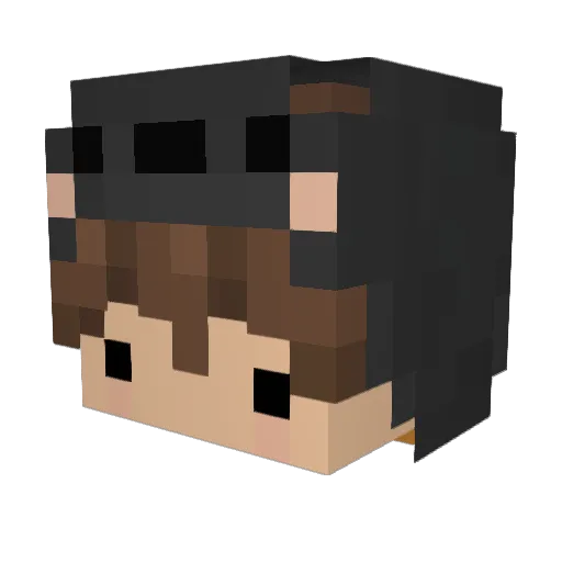HiveFuture Minecraft avatar head, 3D render