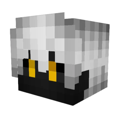HiveSGClassic Minecraft avatar head, 3D render
