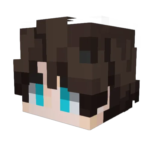 Hive_Capsica Minecraft avatar head, 3D render