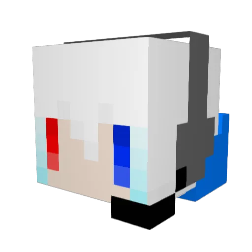 Hiyokooooooo Minecraft avatar head, 3D render