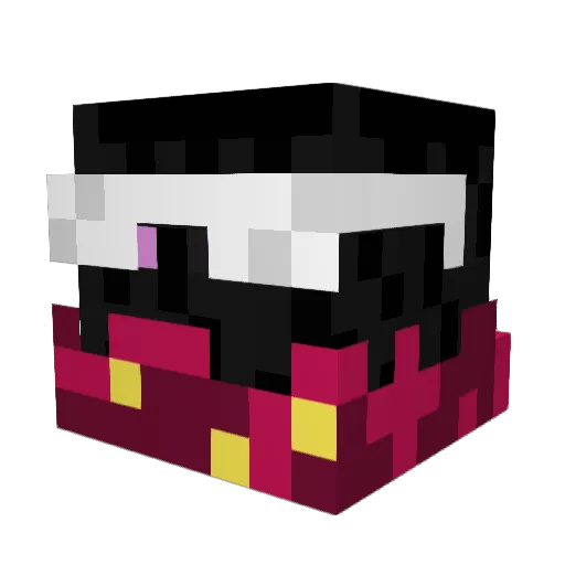 Hiyokose Minecraft avatar head, 3D render