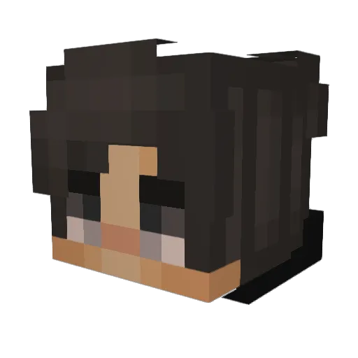 Hizly Minecraft avatar head, 3D render