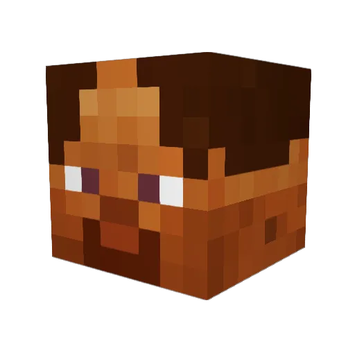 Hizz0_ Minecraft avatar head, 3D render