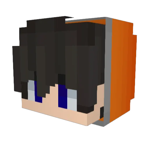 Hja1023 Minecraft avatar head, 3D render