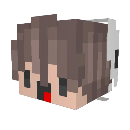 Hjaelperen1 Minecraft avatar head, 3D render