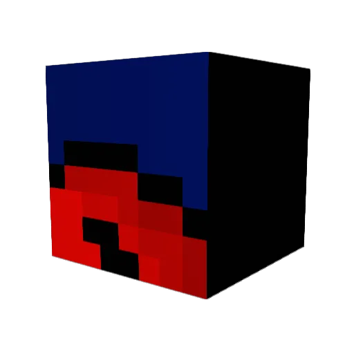 Hjall1s Minecraft avatar head, 3D render