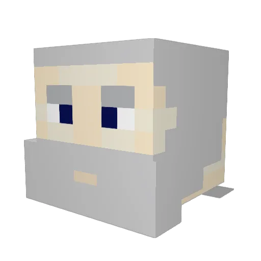 HjalmarAnCraite Minecraft avatar head, 3D render