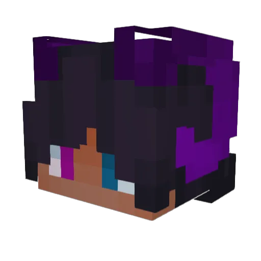 Hjalziel Minecraft avatar head, 3D render