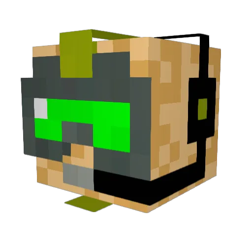 Hjlewis1 Minecraft avatar head, 3D render