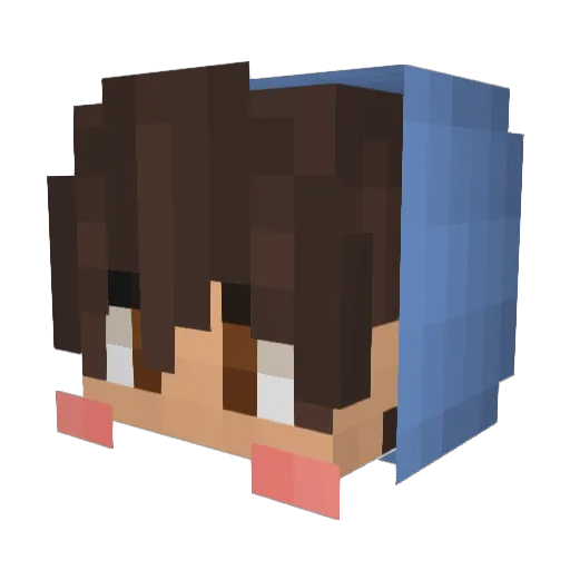 Hjm0202 Minecraft avatar head, 3D render